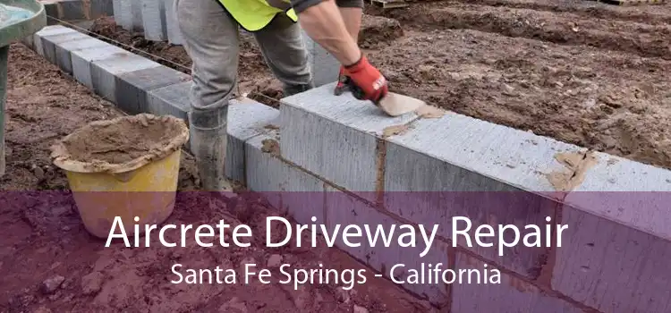 Aircrete Driveway Repair Santa Fe Springs - California