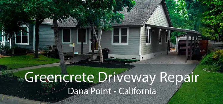 Greencrete Driveway Repair Dana Point - California