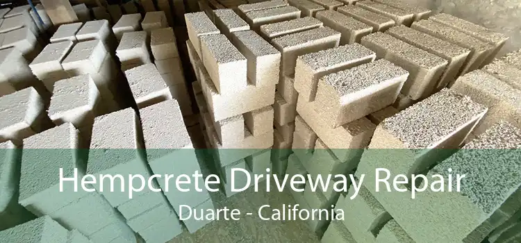 Hempcrete Driveway Repair Duarte - California