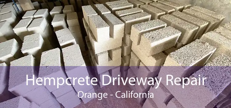 Hempcrete Driveway Repair Orange - California