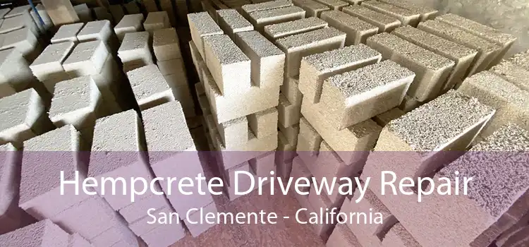 Hempcrete Driveway Repair San Clemente - California