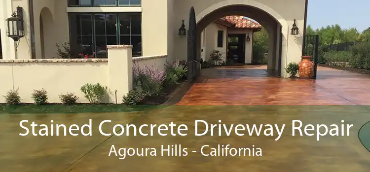 Stained Concrete Driveway Repair Agoura Hills - California