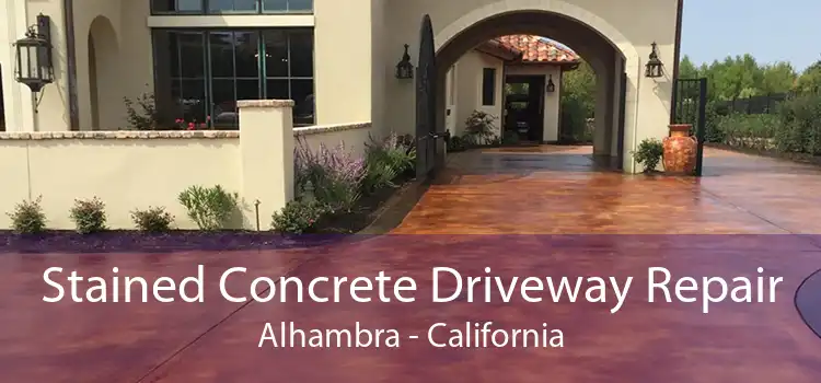 Stained Concrete Driveway Repair Alhambra - California