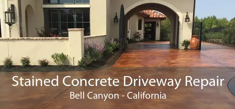 Stained Concrete Driveway Repair Bell Canyon - California