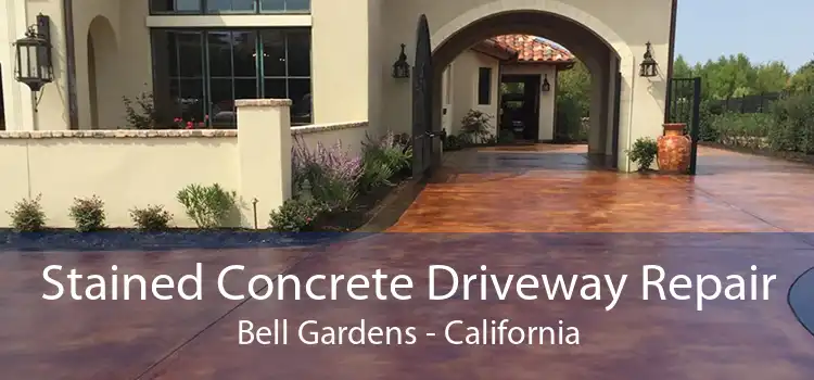 Stained Concrete Driveway Repair Bell Gardens - California