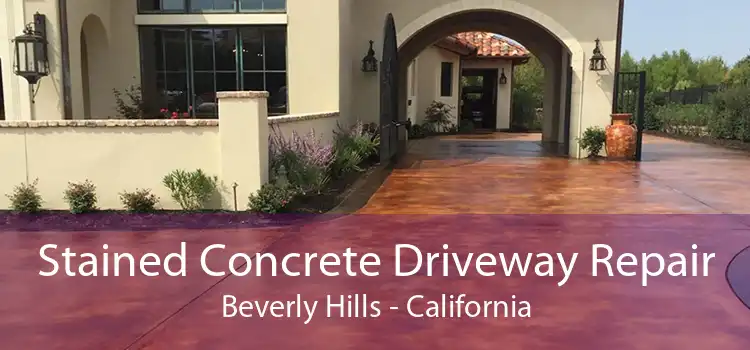 Stained Concrete Driveway Repair Beverly Hills - California