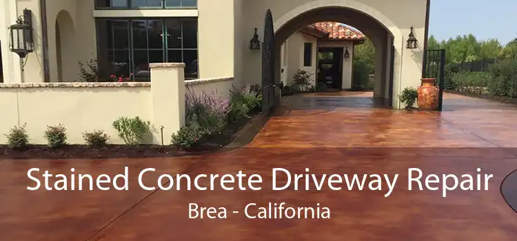 Stained Concrete Driveway Repair Brea - California