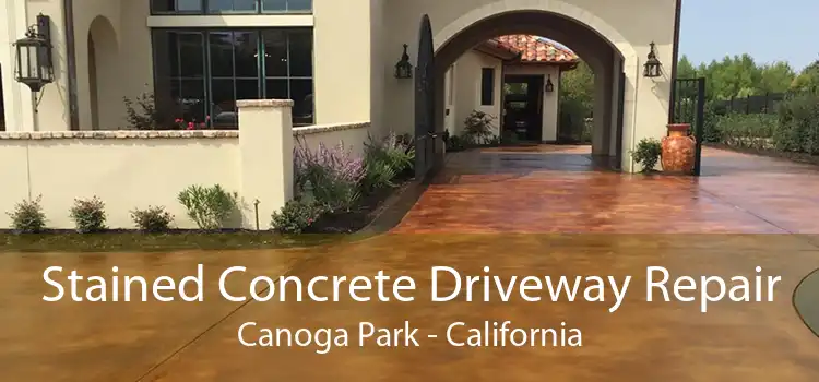 Stained Concrete Driveway Repair Canoga Park - California