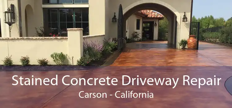 Stained Concrete Driveway Repair Carson - California