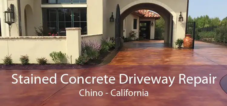 Stained Concrete Driveway Repair Chino - California