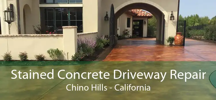 Stained Concrete Driveway Repair Chino Hills - California