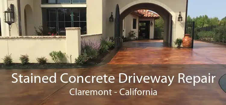 Stained Concrete Driveway Repair Claremont - California