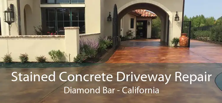 Stained Concrete Driveway Repair Diamond Bar - California