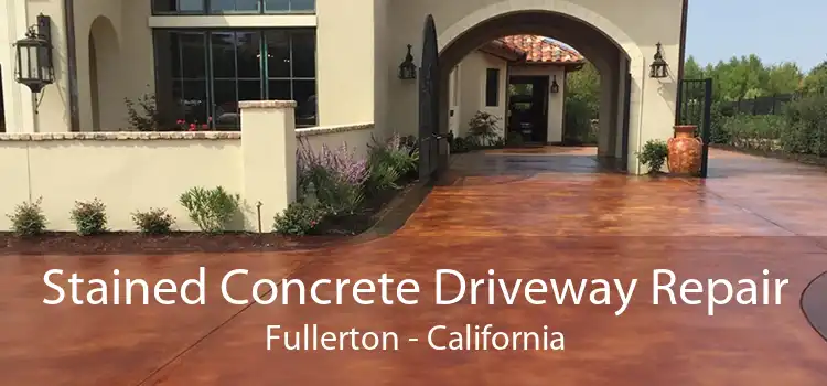 Stained Concrete Driveway Repair Fullerton - California