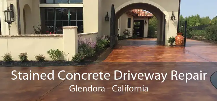 Stained Concrete Driveway Repair Glendora - California