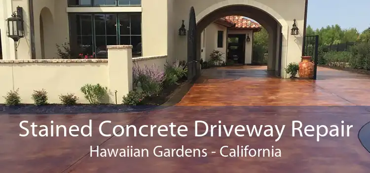 Stained Concrete Driveway Repair Hawaiian Gardens - California