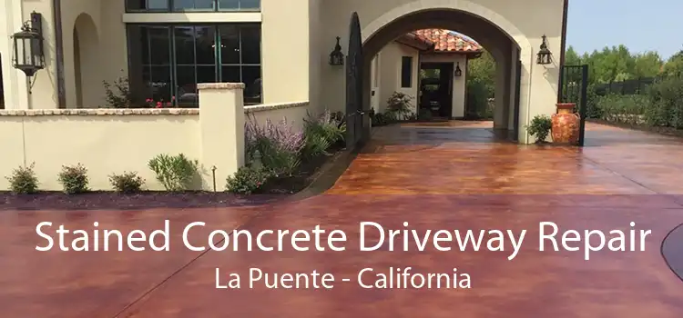 Stained Concrete Driveway Repair La Puente - California