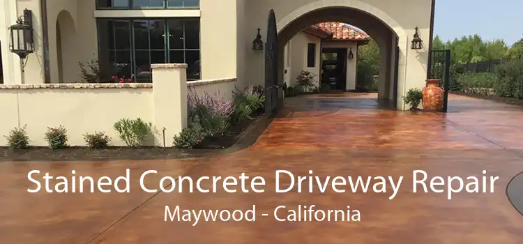 Stained Concrete Driveway Repair Maywood - California