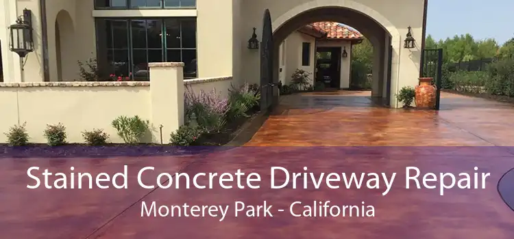 Stained Concrete Driveway Repair Monterey Park - California