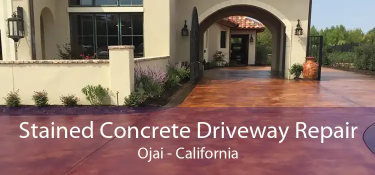 Stained Concrete Driveway Repair Ojai - California