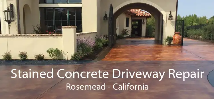 Stained Concrete Driveway Repair Rosemead - California