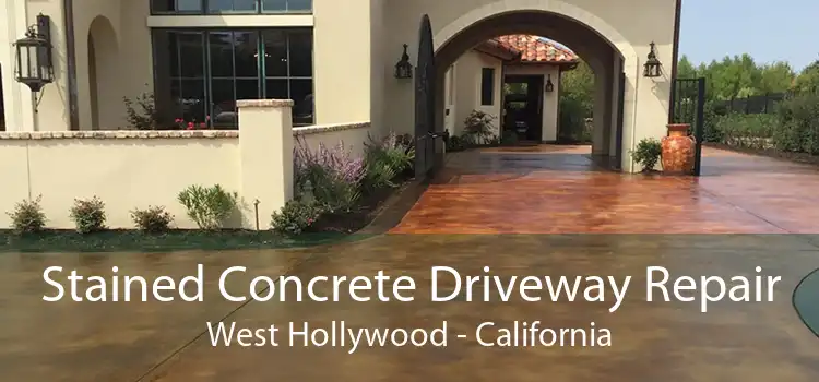 Stained Concrete Driveway Repair West Hollywood - California