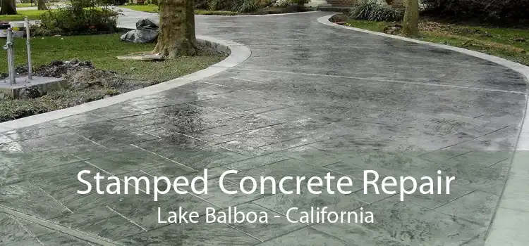 Stamped Concrete Repair Lake Balboa - California