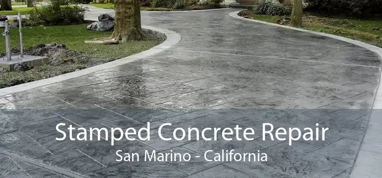 Stamped Concrete Repair San Marino - California