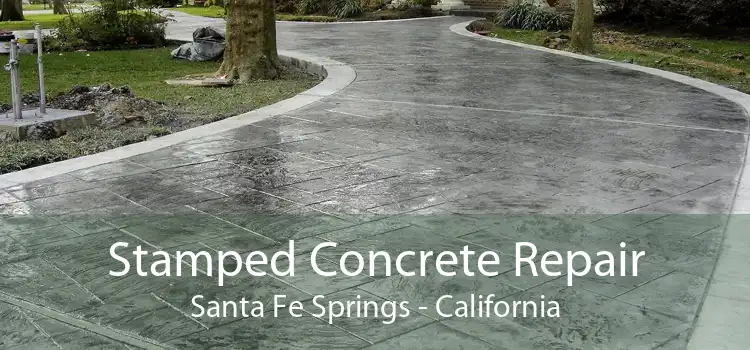 Stamped Concrete Repair Santa Fe Springs - California