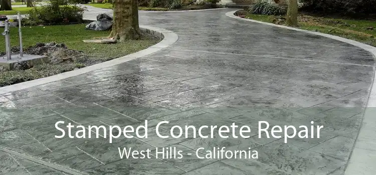 Stamped Concrete Repair West Hills - California